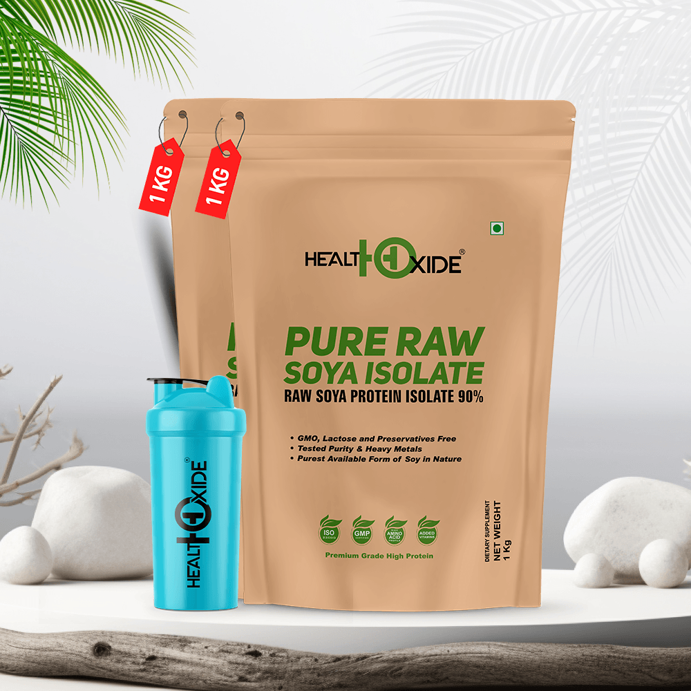 Buy 2 Kg Pure Raw Soya Isolate & Get Gym Cyclone Shaker Free