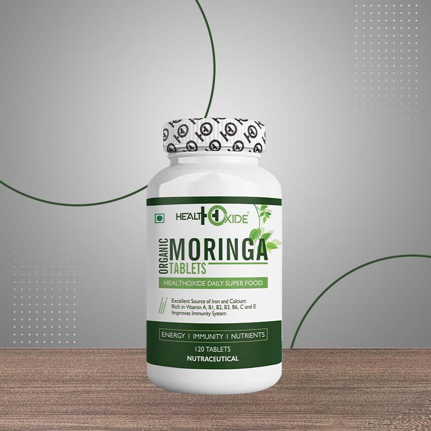 Healthoxide 100% Organic Moringa Tablets