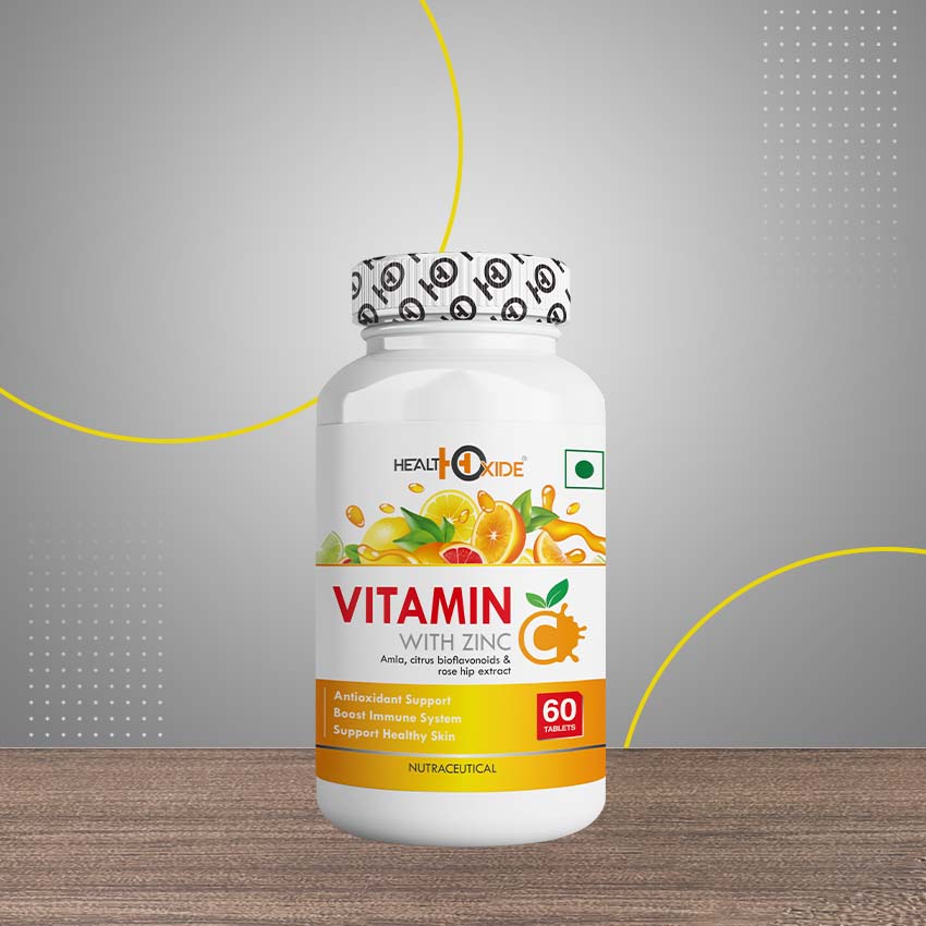 Healthoxide Pure Vitamin C with zinc Tablet